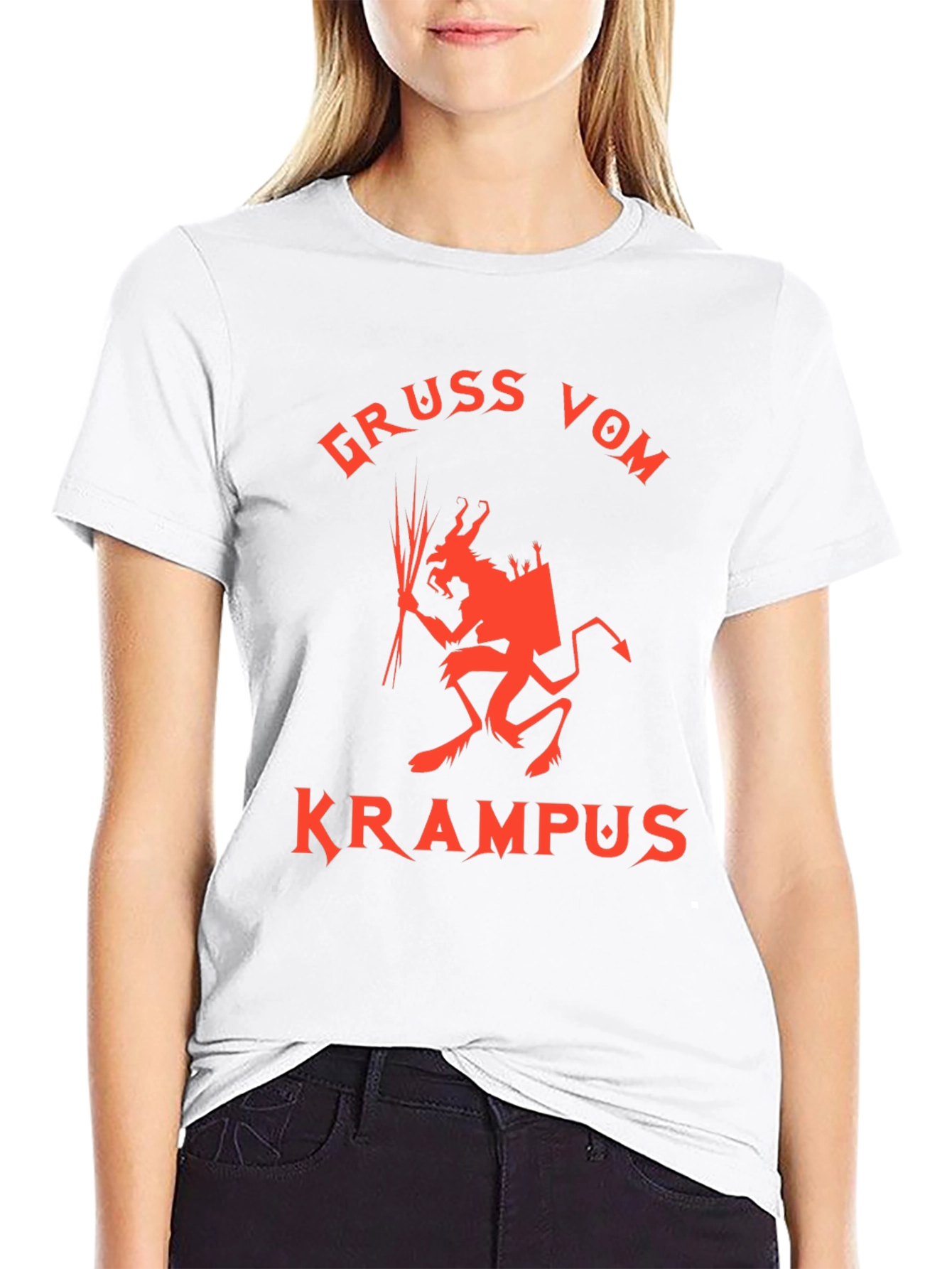 Gruss Vom Krampus Graphic Tee - Festive Holiday Shirt