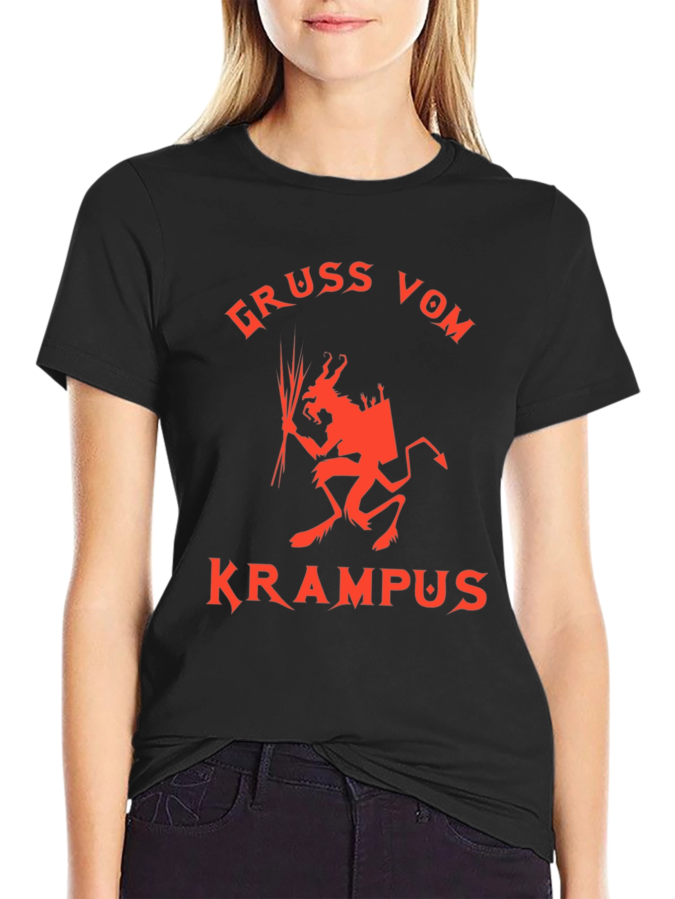 Gruss Vom Krampus Graphic Tee - Festive Holiday Shirt