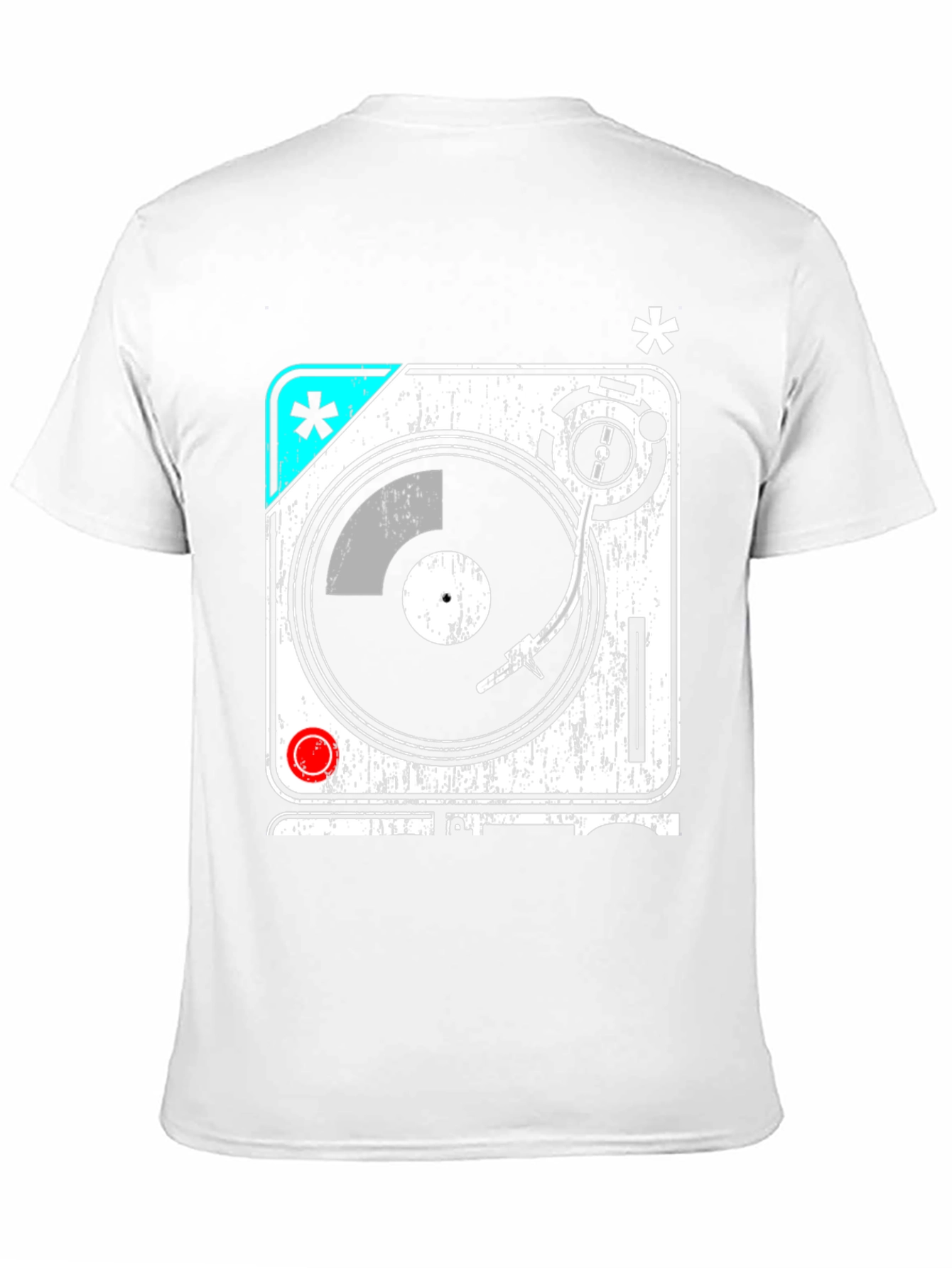 Retro Turntable Graphic T-Shirt - DJ Music Lover Tee