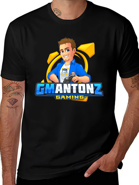 GMANTONZ Gaming Black T-Shirt