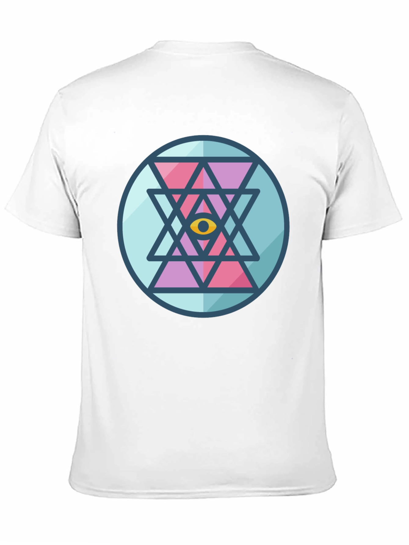 Eye Mandala Graphic Tee - Black Cotton Comfort