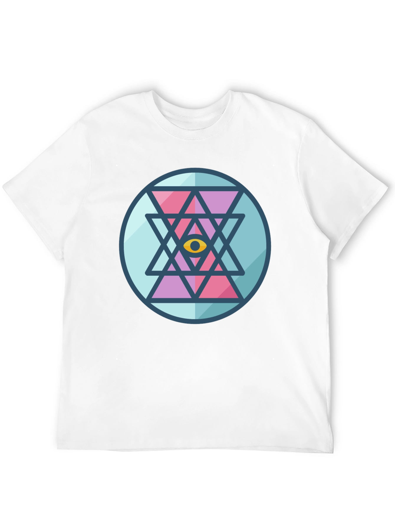 Eye Mandala Graphic Tee - Black Cotton Comfort
