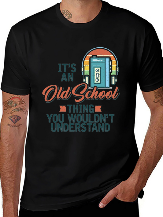 Retro Old School T-Shirt - Vintage Cassette Player Design
