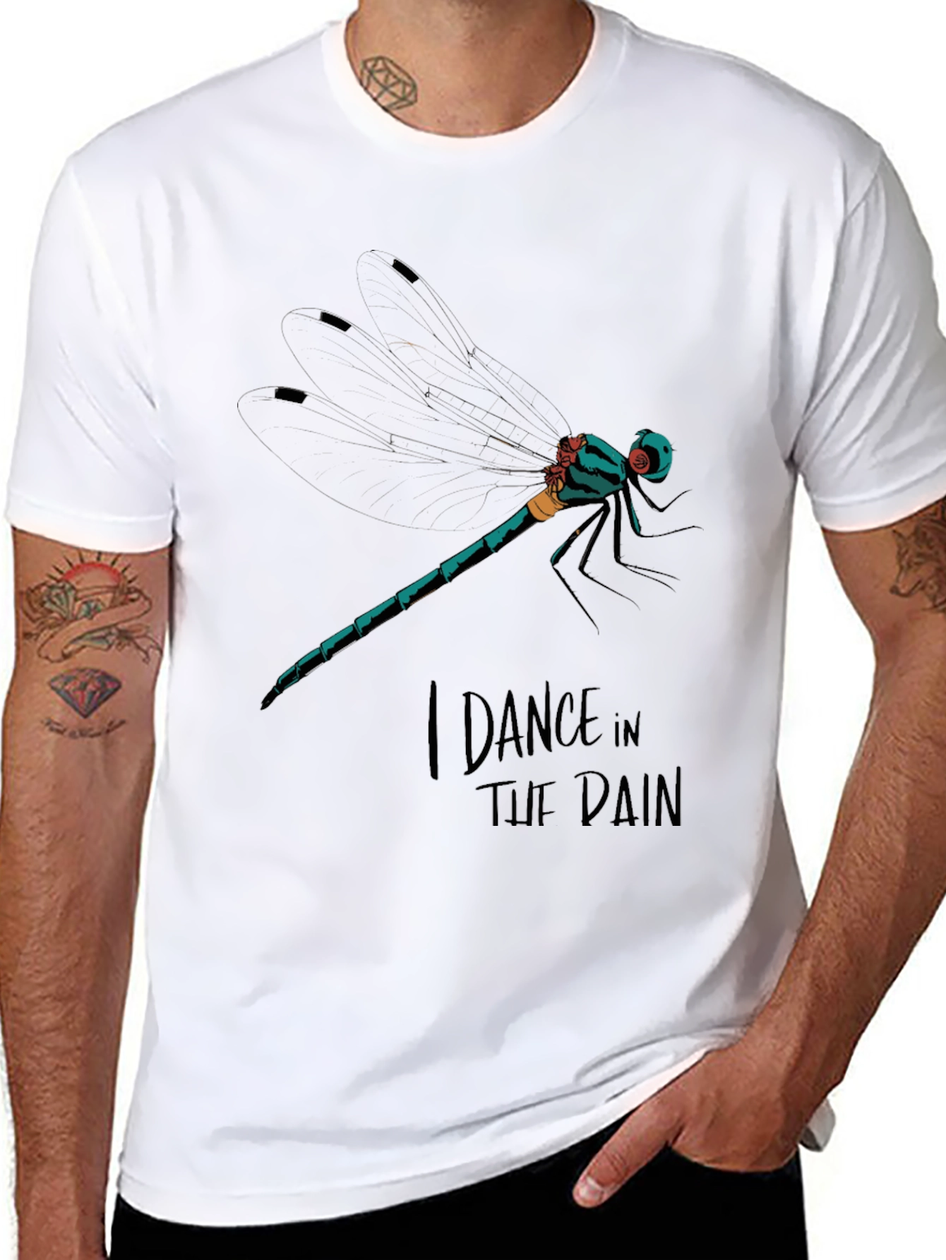 Dragonfly Graphic T-Shirt - I Dance in the Pain