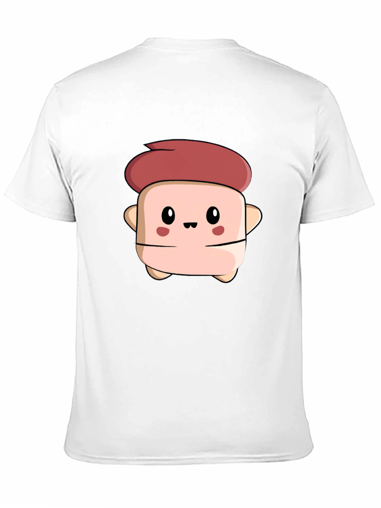 Cute Cartoon Character Black T-Shirt