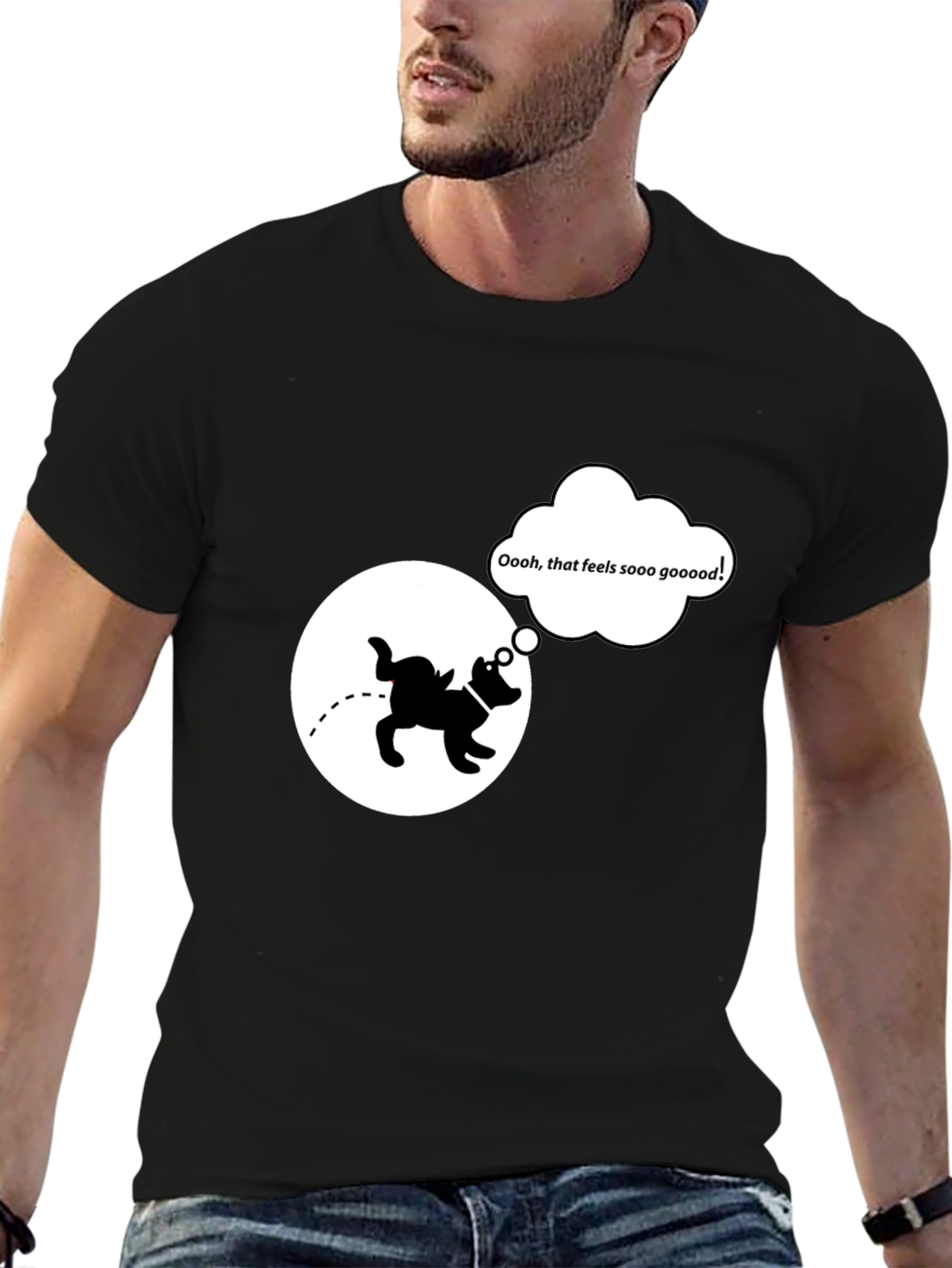 Funny Dog T-Shirt: Relief Humor