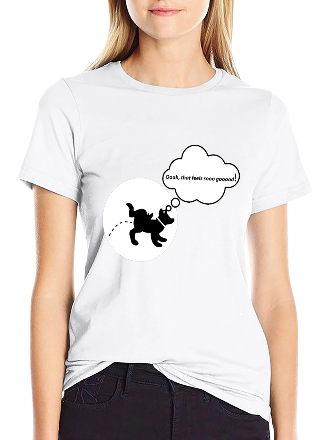 Funny Dog T-Shirt: Relief Humor