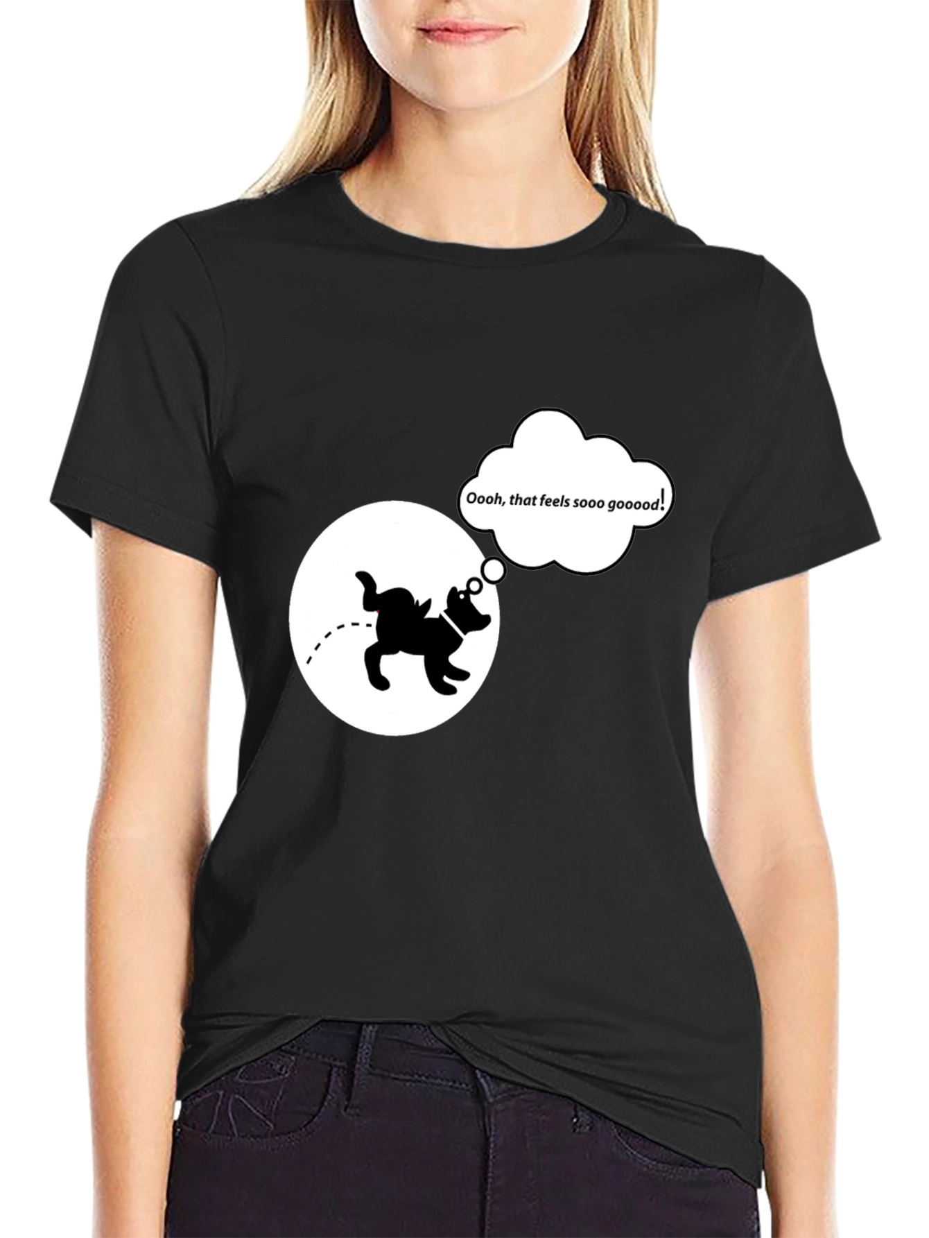 Funny Dog T-Shirt: Relief Humor