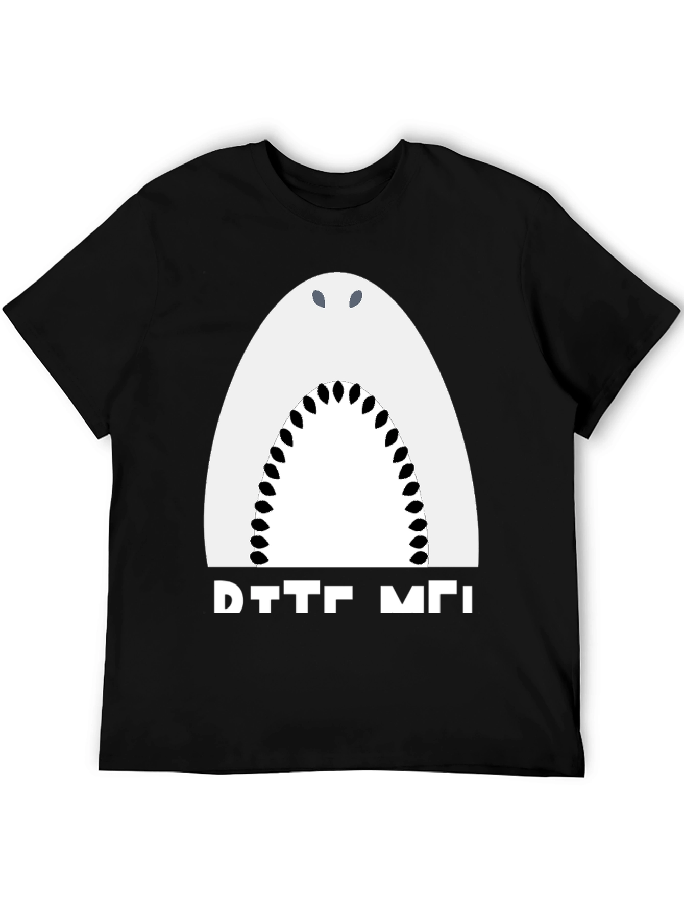 Shark Bite Me Funny Graphic Tee