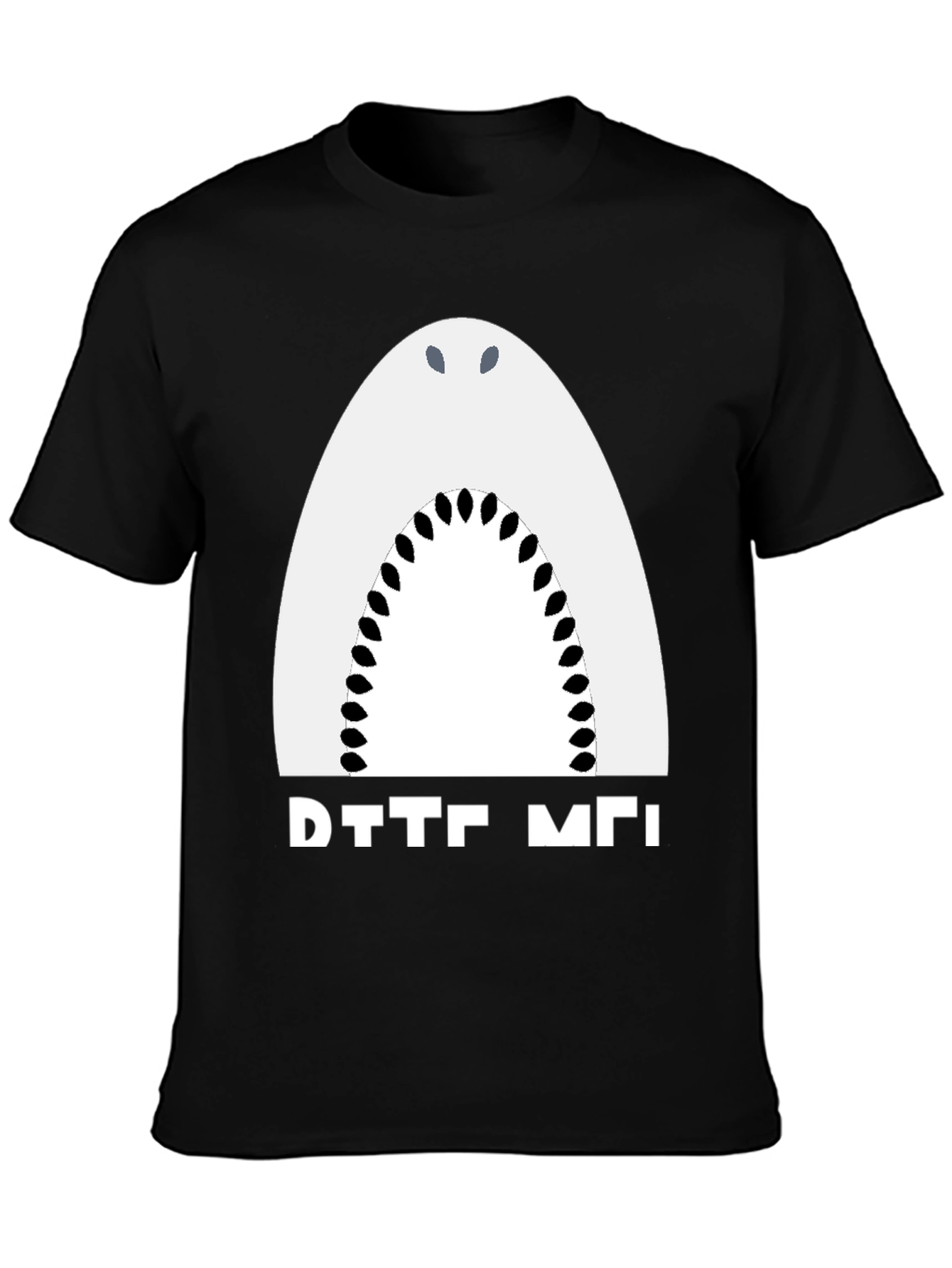 Shark Bite Me Funny Graphic Tee