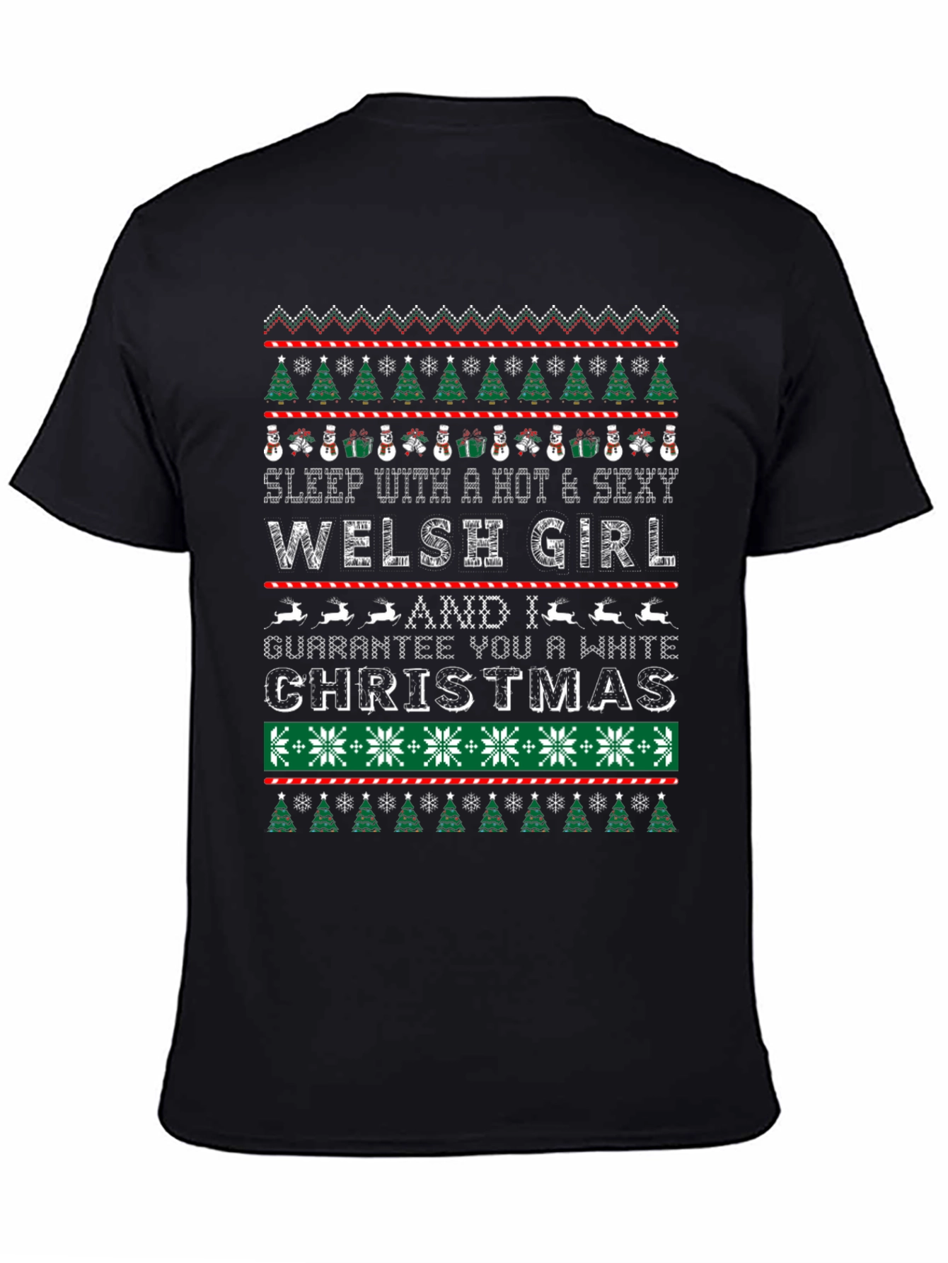 Welsh Girl Christmas Graphic Tee