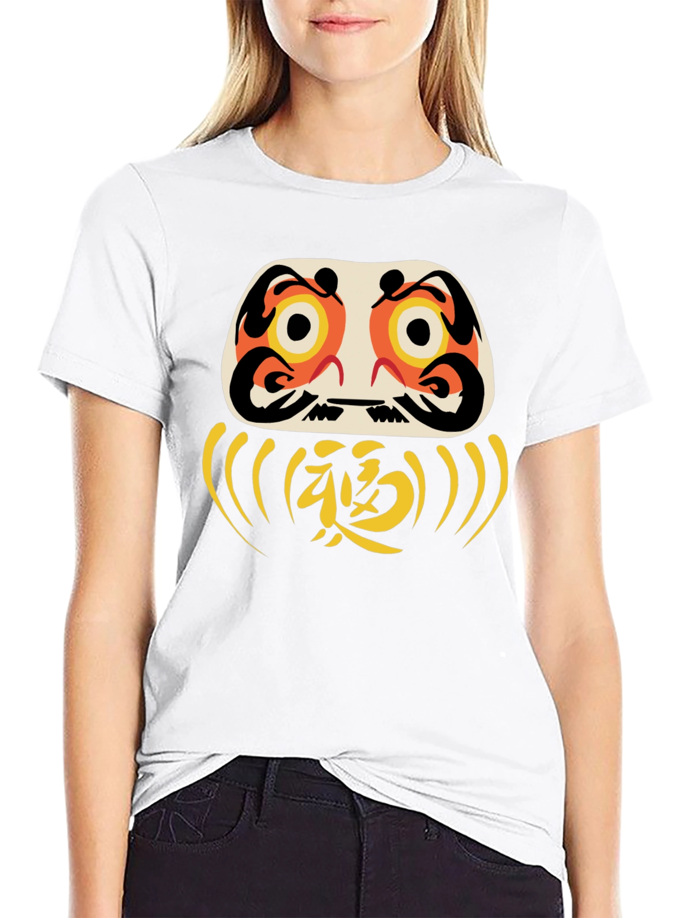 Daruma Doll Graphic Tee - Good Luck Shirt