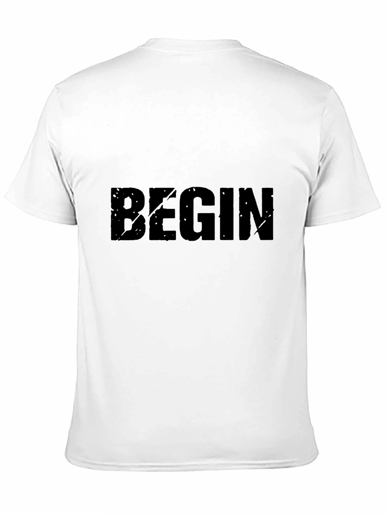 Begin Graphic Print Black T-Shirt