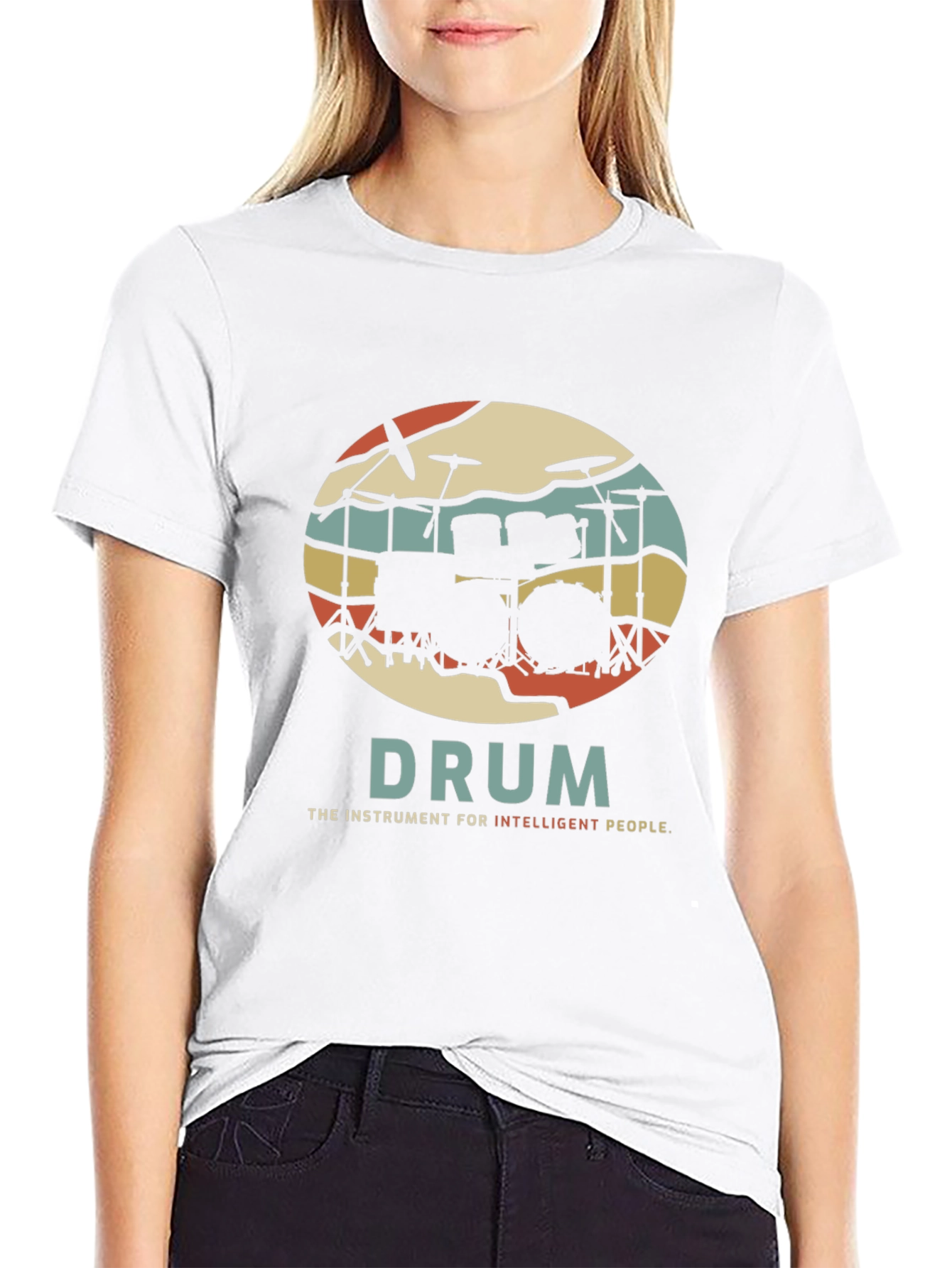 Drum Instrument T-Shirt for Intelligent People