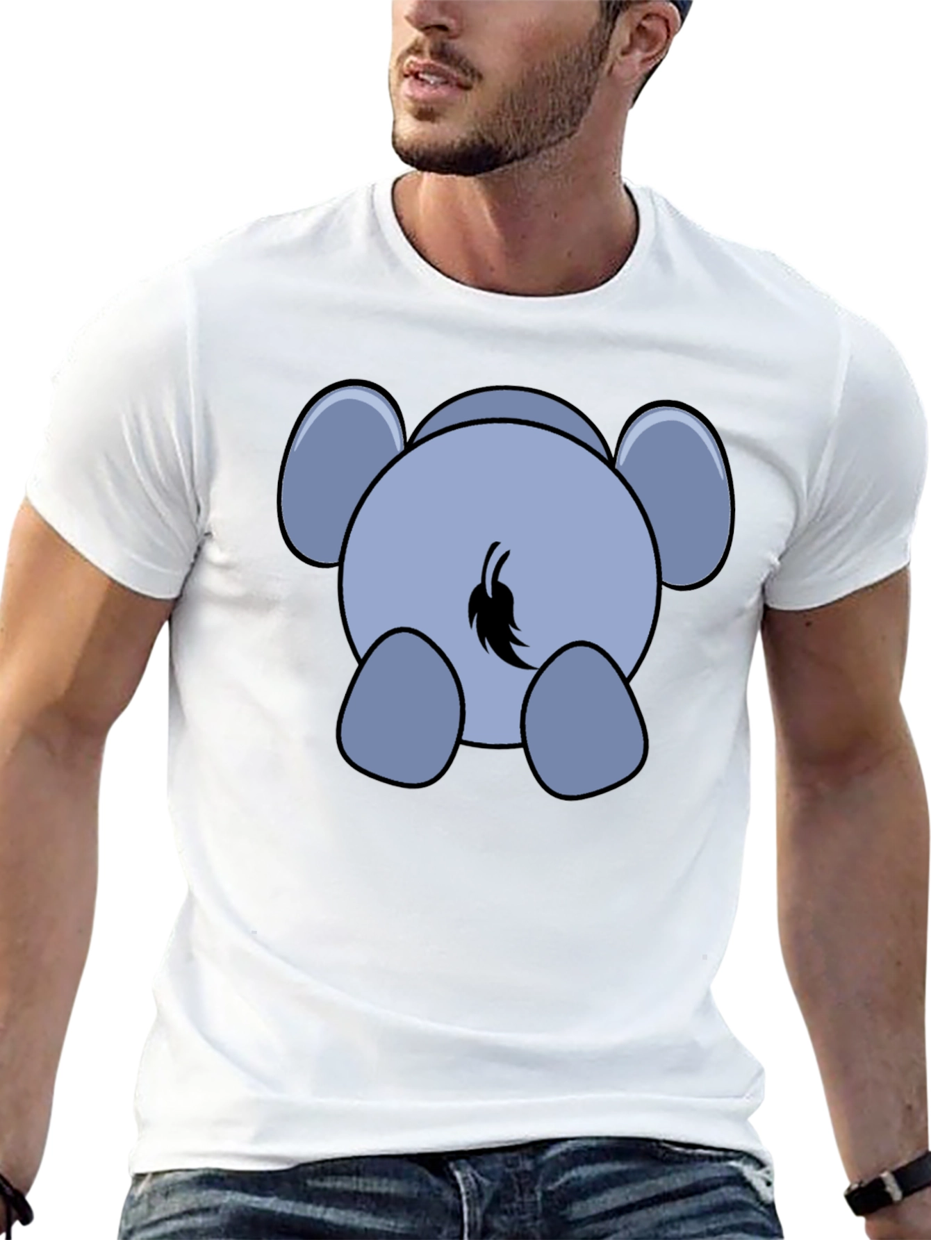 Elephant Tail T-Shirt: Funny Graphic Tee