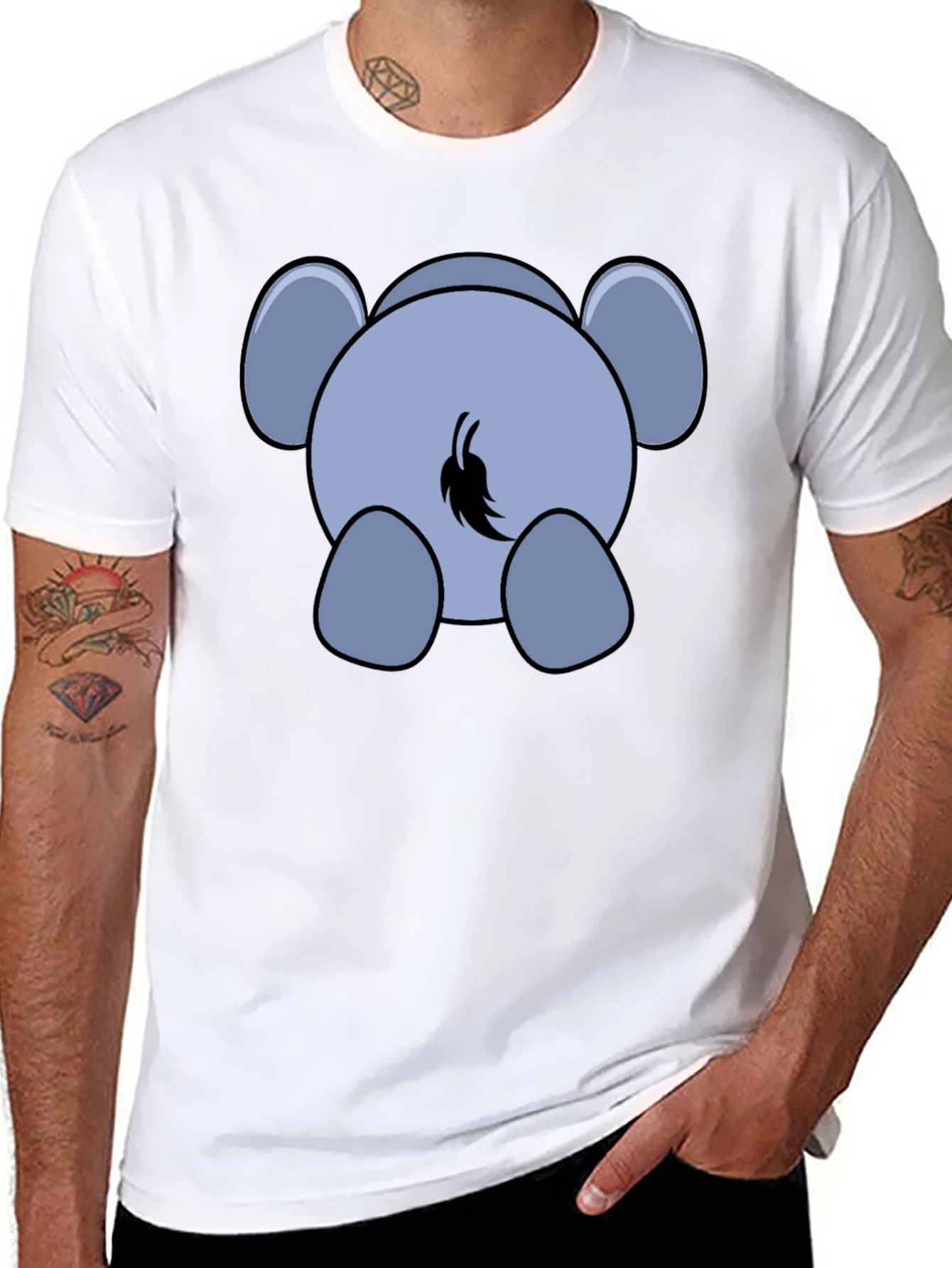Elephant Tail T-Shirt: Funny Graphic Tee