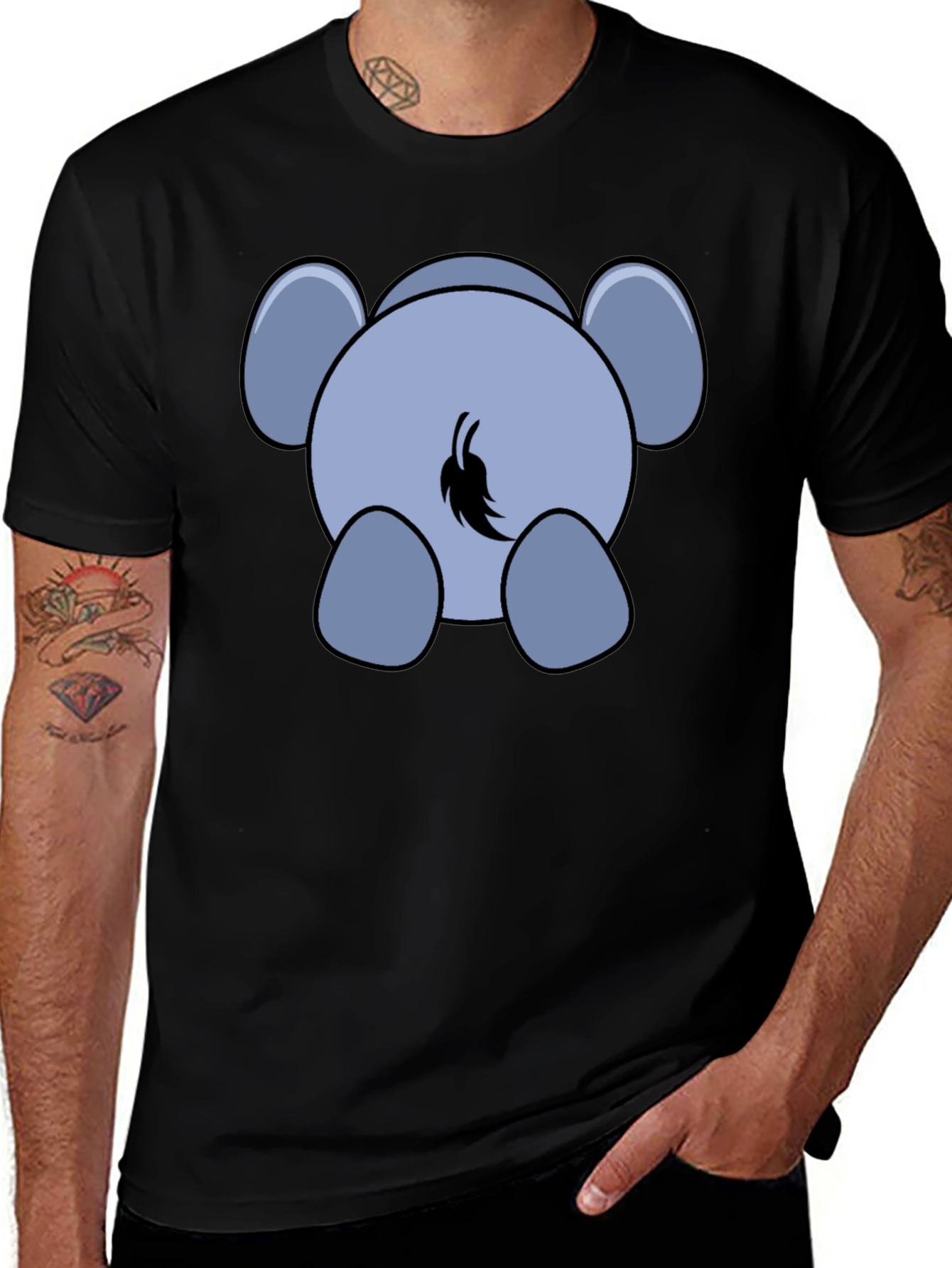 Elephant Tail T-Shirt: Funny Graphic Tee
