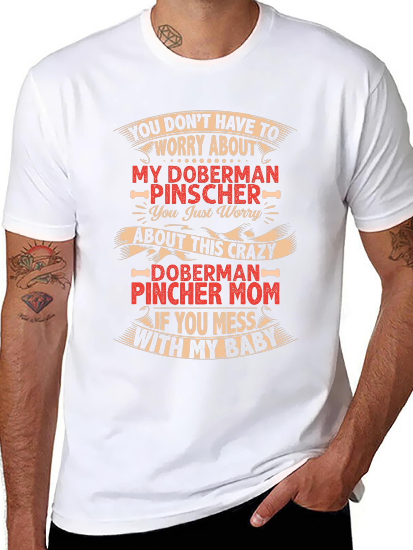 Crazy Doberman Pincher Mom T-Shirt