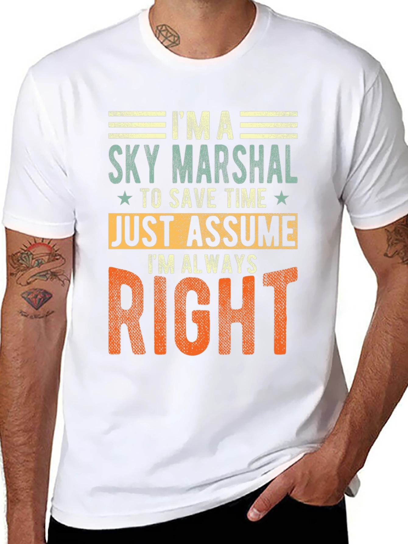 Sky Marshal Always Right Graphic T-Shirt