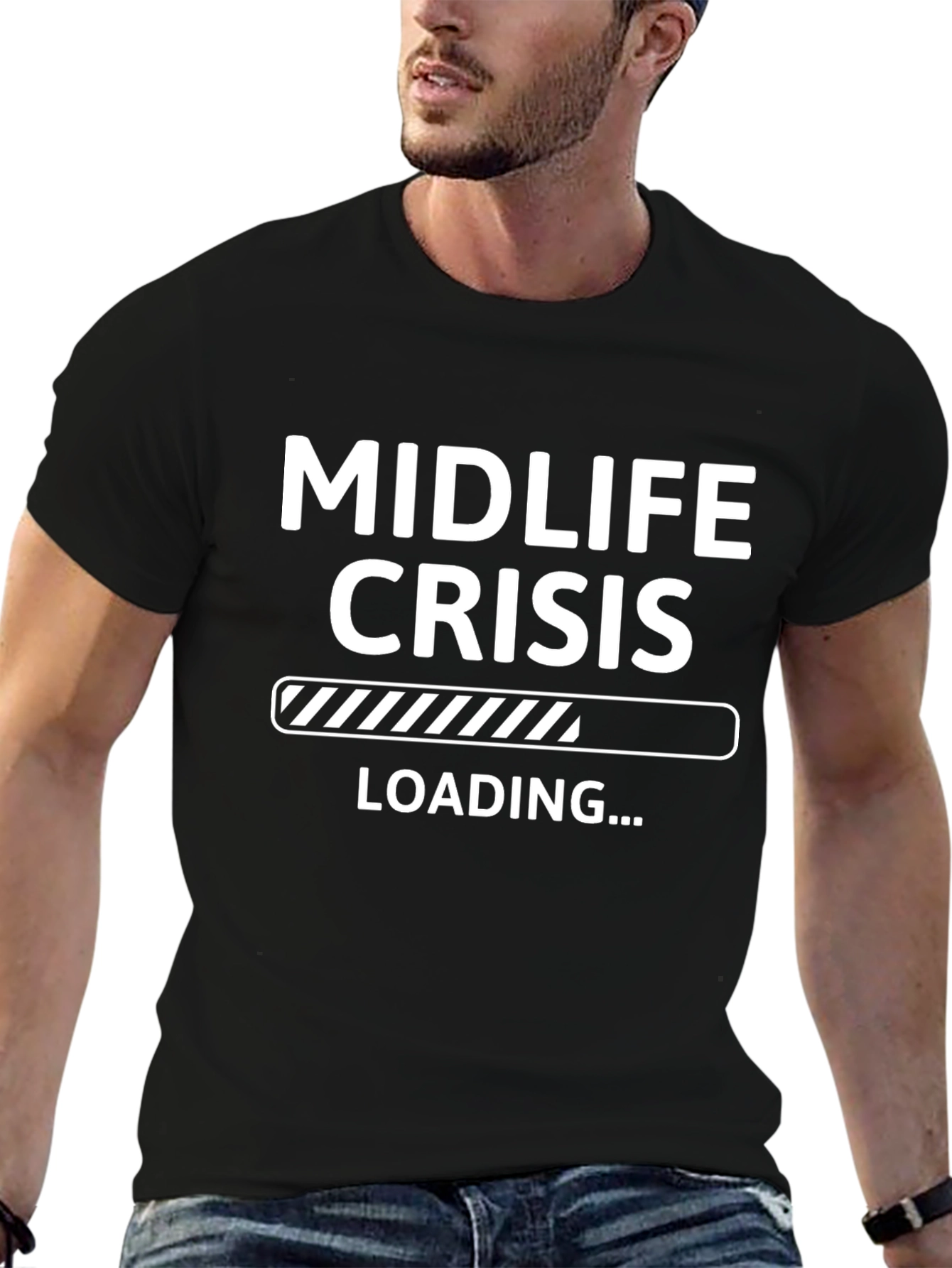 Midlife Crisis Loading Funny Graphic Tee