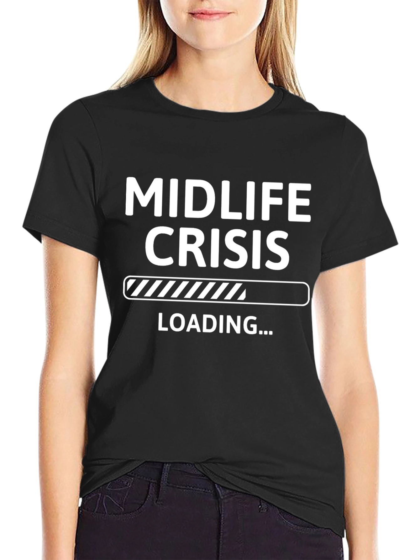 Midlife Crisis Loading Funny Graphic Tee