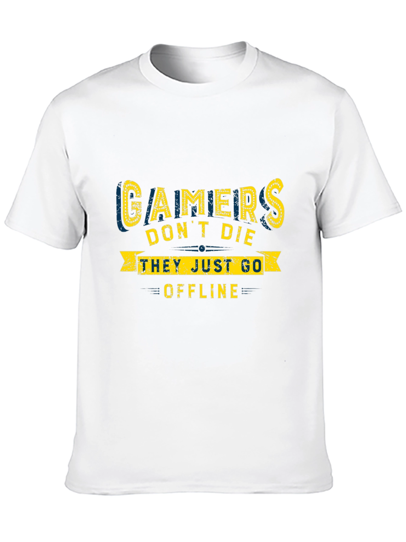 Gamers Dont Die T-Shirt - Black Cotton Tee