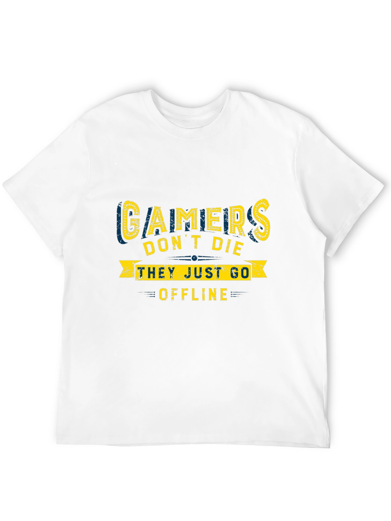 Gamers Dont Die T-Shirt - Black Cotton Tee