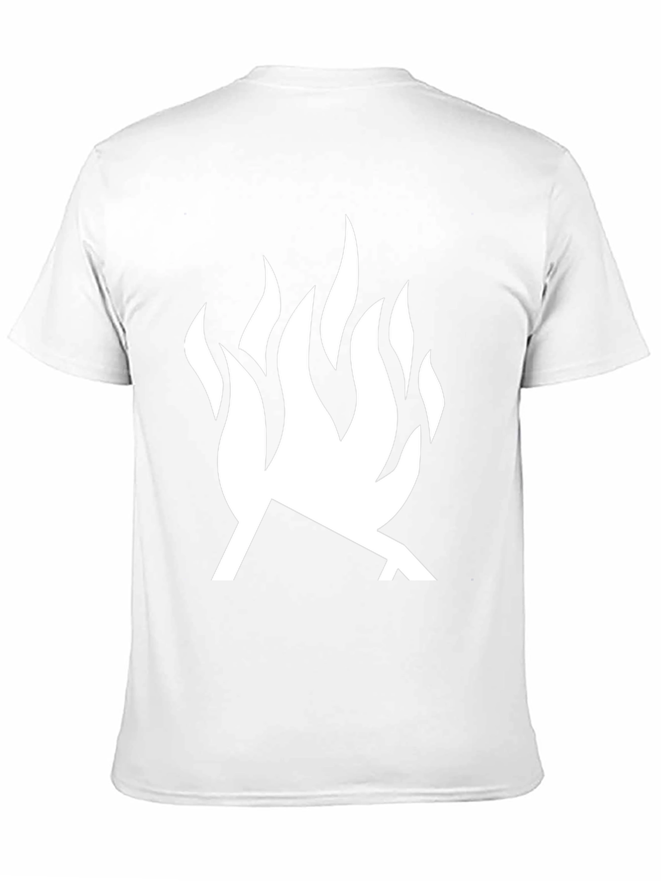 Bold Flame Graphic T-Shirt - Modern Black Tee