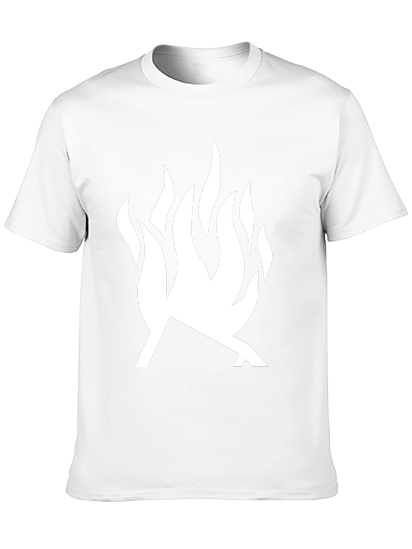 Bold Flame Graphic T-Shirt - Modern Black Tee