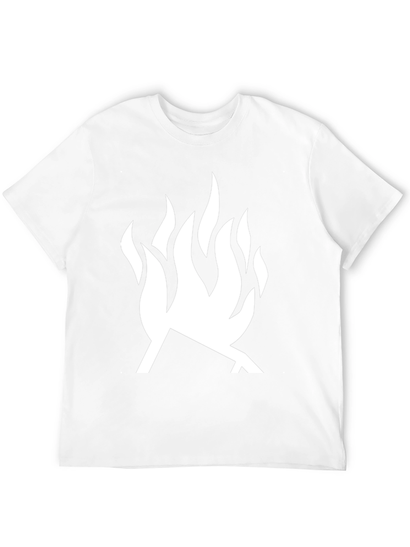 Bold Flame Graphic T-Shirt - Modern Black Tee