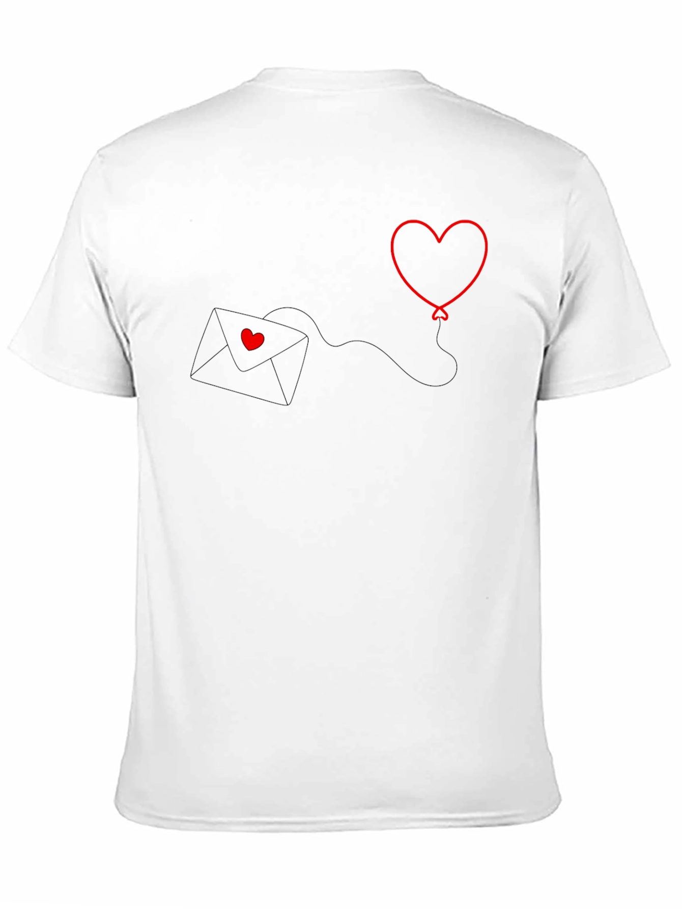 Heart Balloon T-Shirt: Love Letter Design