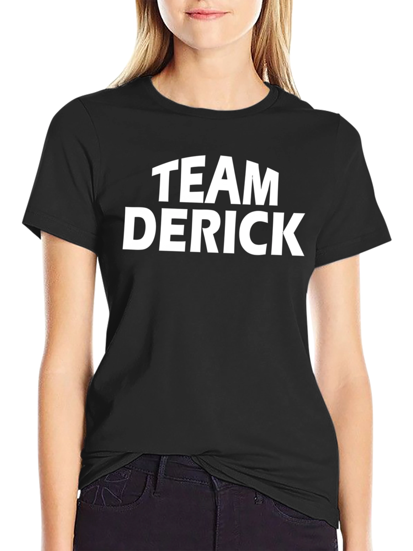 Team Derick Crew Neck T-Shirt - Black