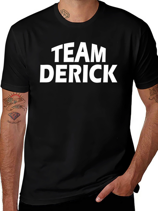 Team Derick Crew Neck T-Shirt - Black