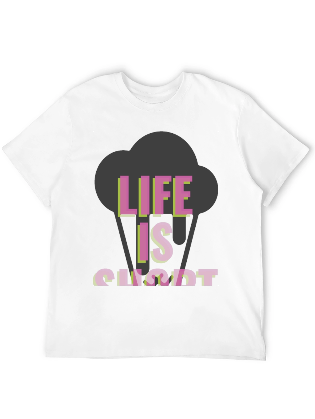 Life Is Short Graphic Tee - Black