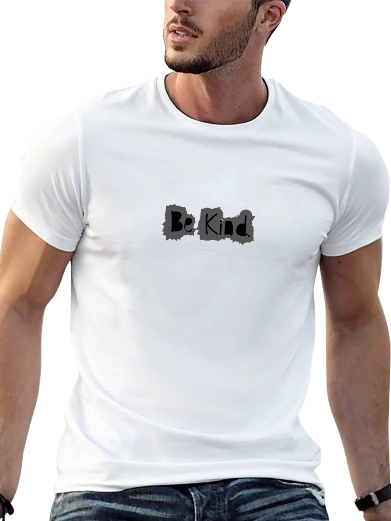 Be Kind Graphic Black Tee Casual Style