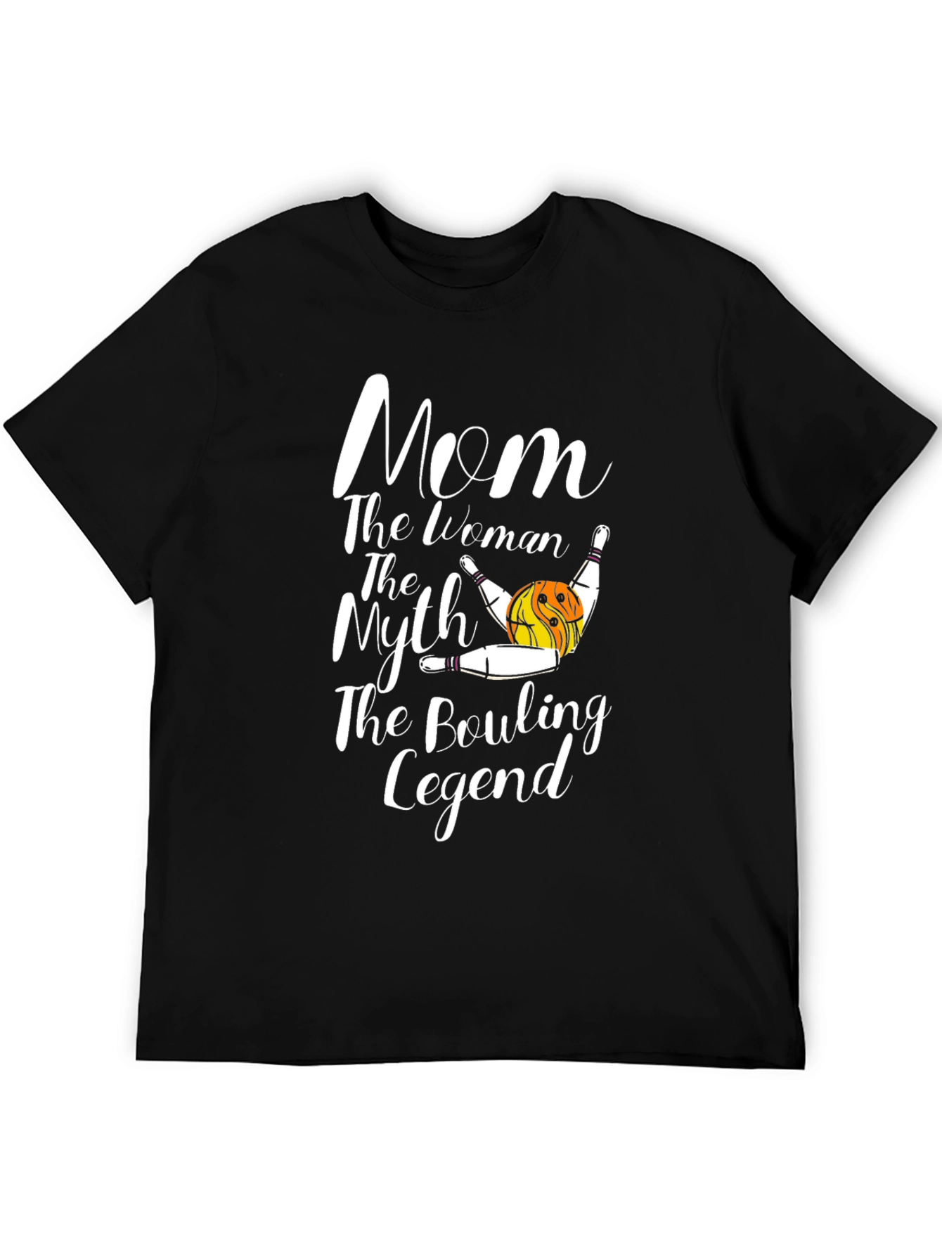 Mom The Bowling Legend Graphic T-Shirt