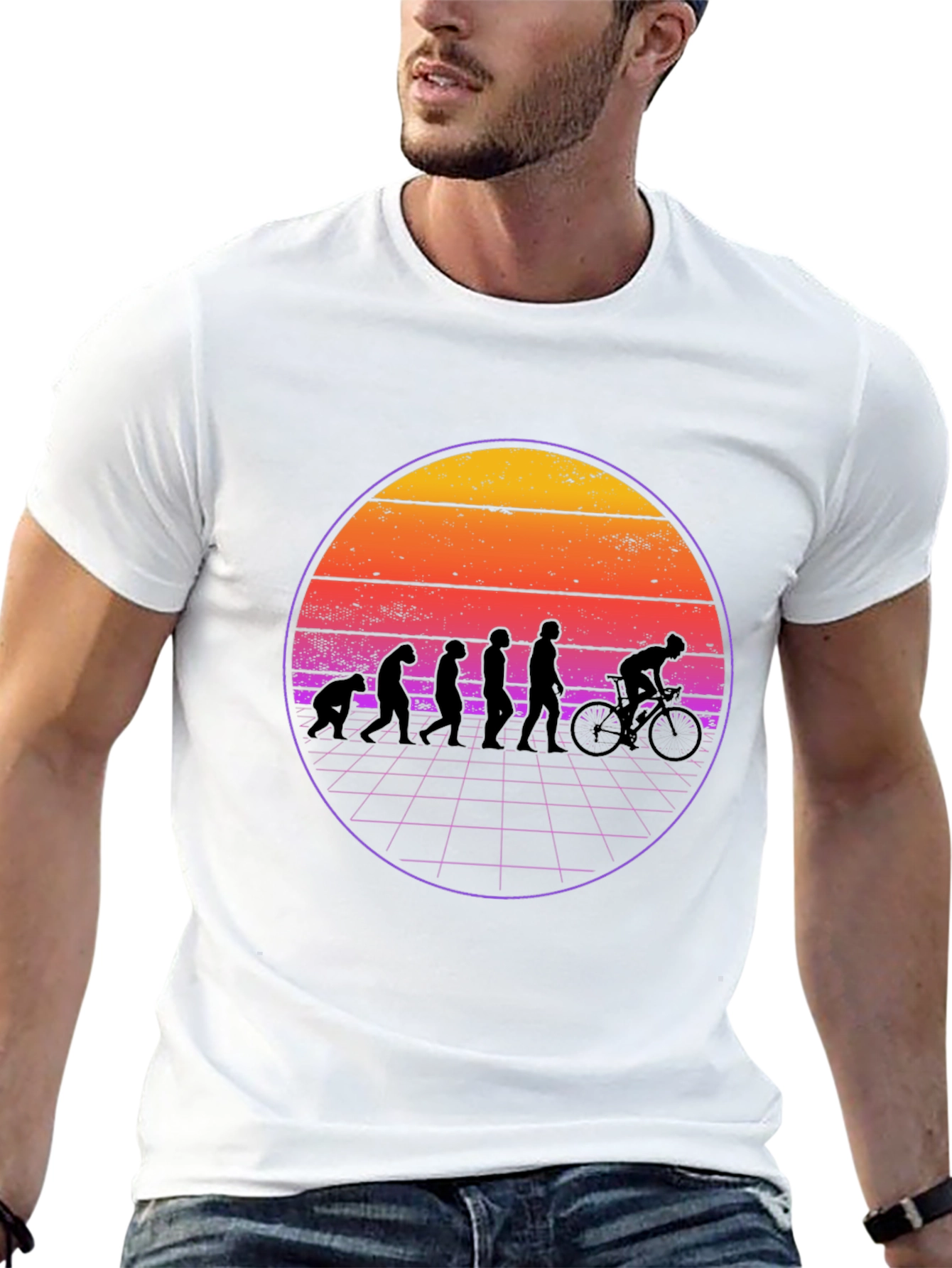 Evolution of Biking T-Shirt