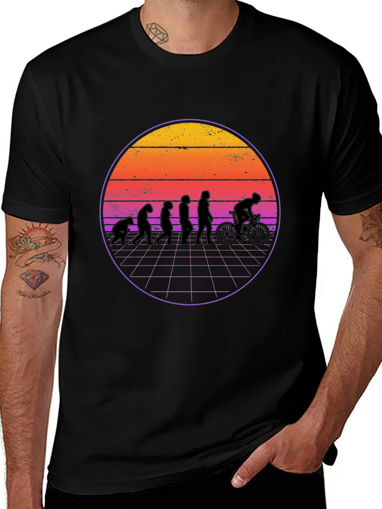 Evolution of Biking T-Shirt
