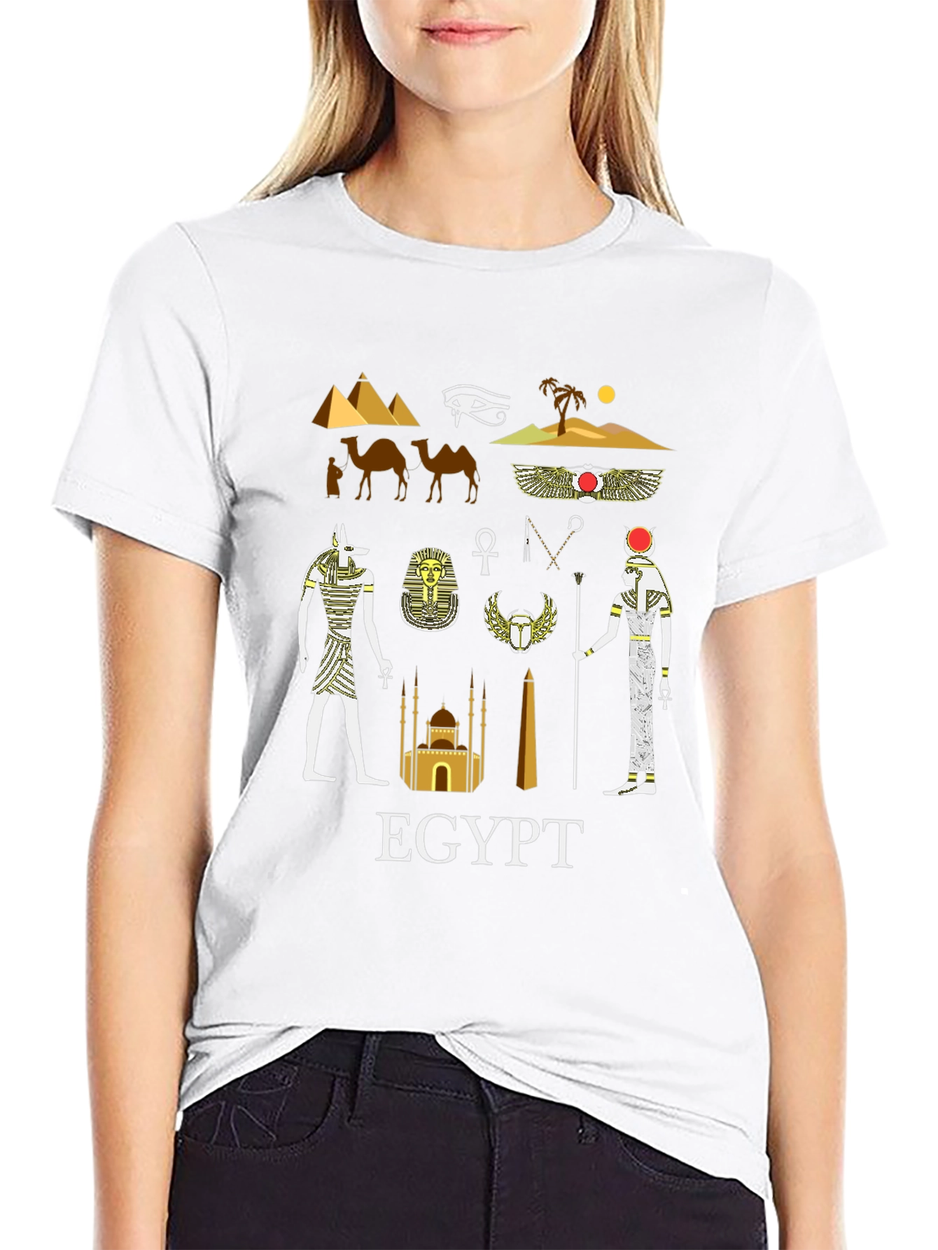 Egypt Graphic T-Shirt - Black Cotton Tee
