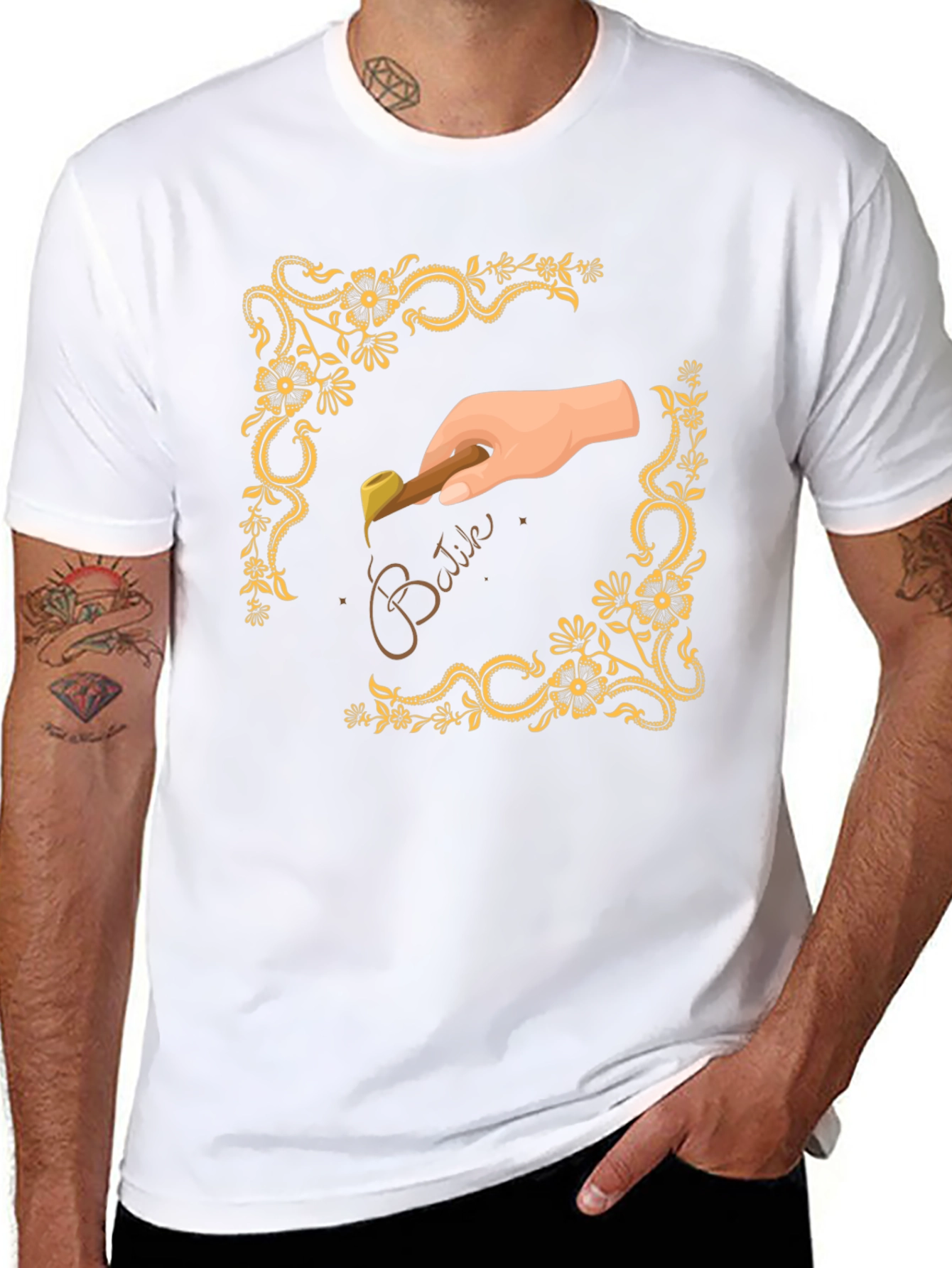Batik Art Tee - Hand Crafted Design