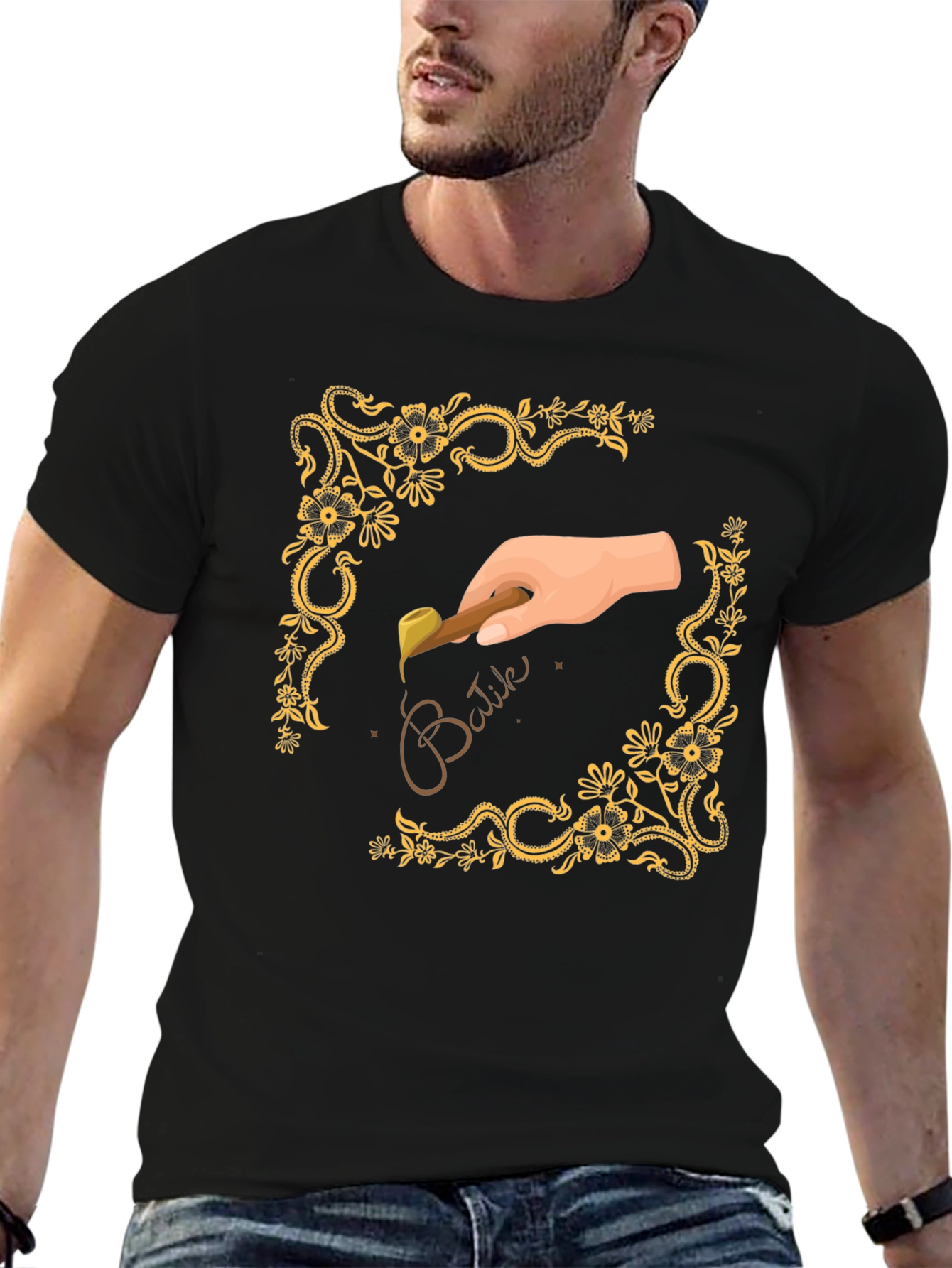 Batik Art Tee - Hand Crafted Design
