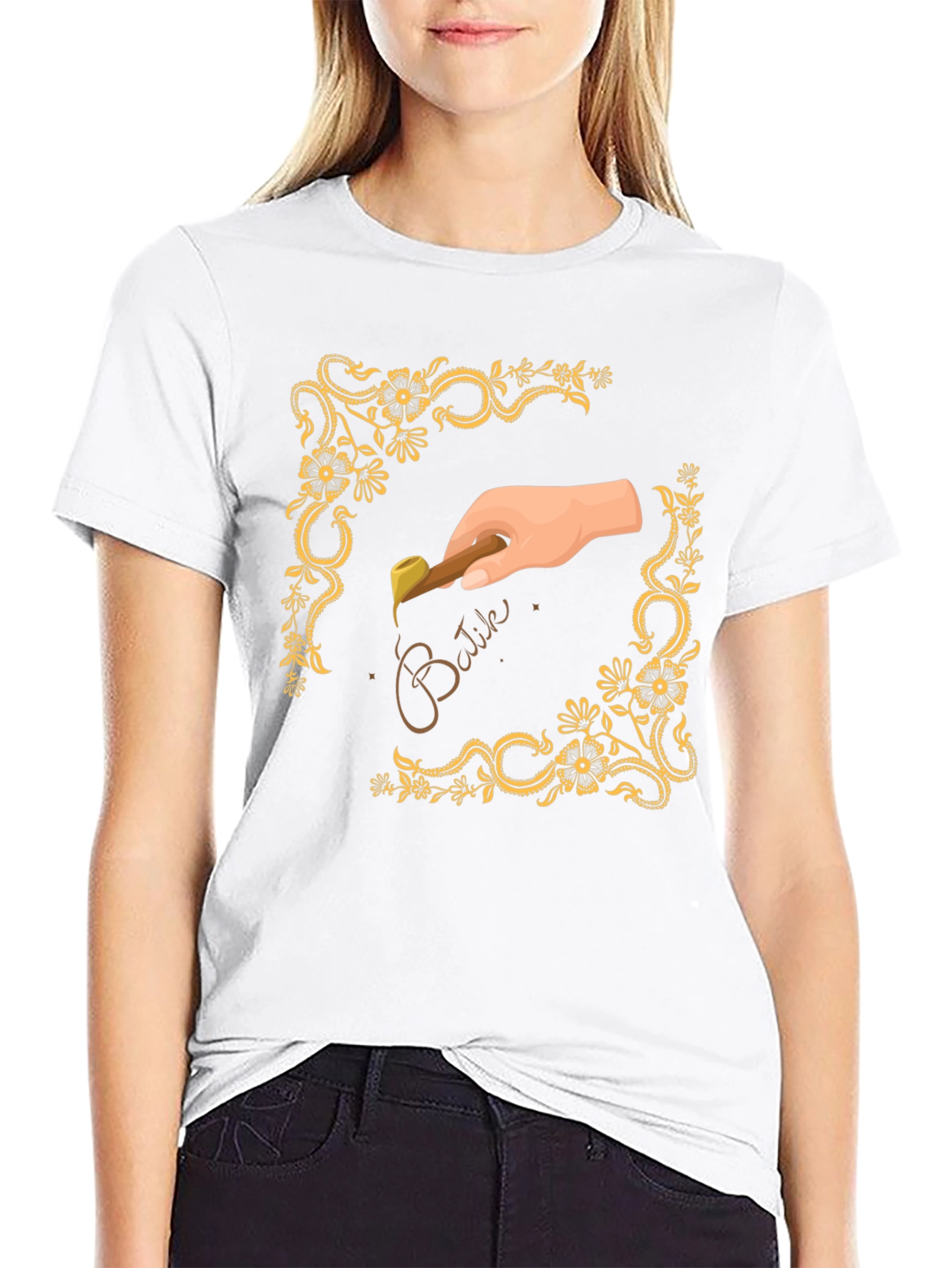 Batik Art Tee - Hand Crafted Design
