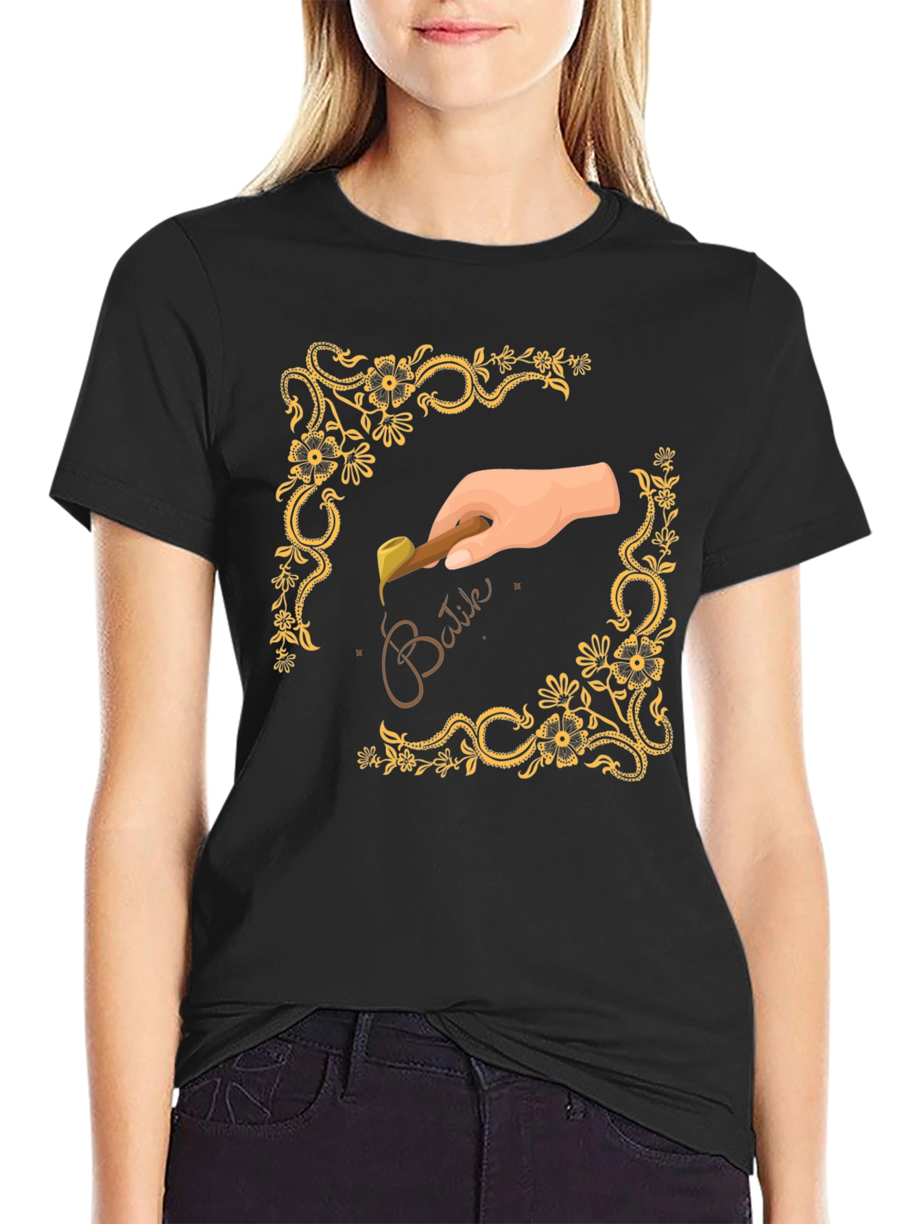 Batik Art Tee - Hand Crafted Design