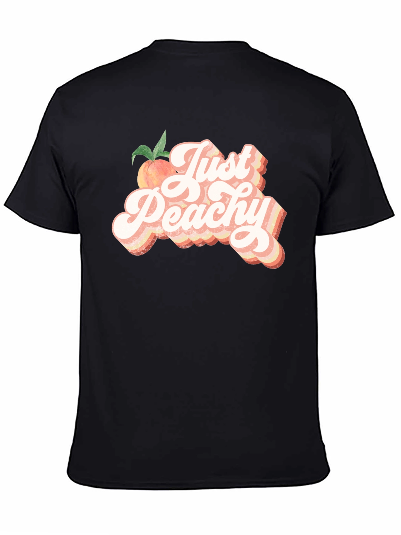 Just Peachy T-Shirt - Retro Style Graphic Tee