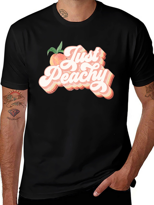 Just Peachy T-Shirt - Retro Style Graphic Tee