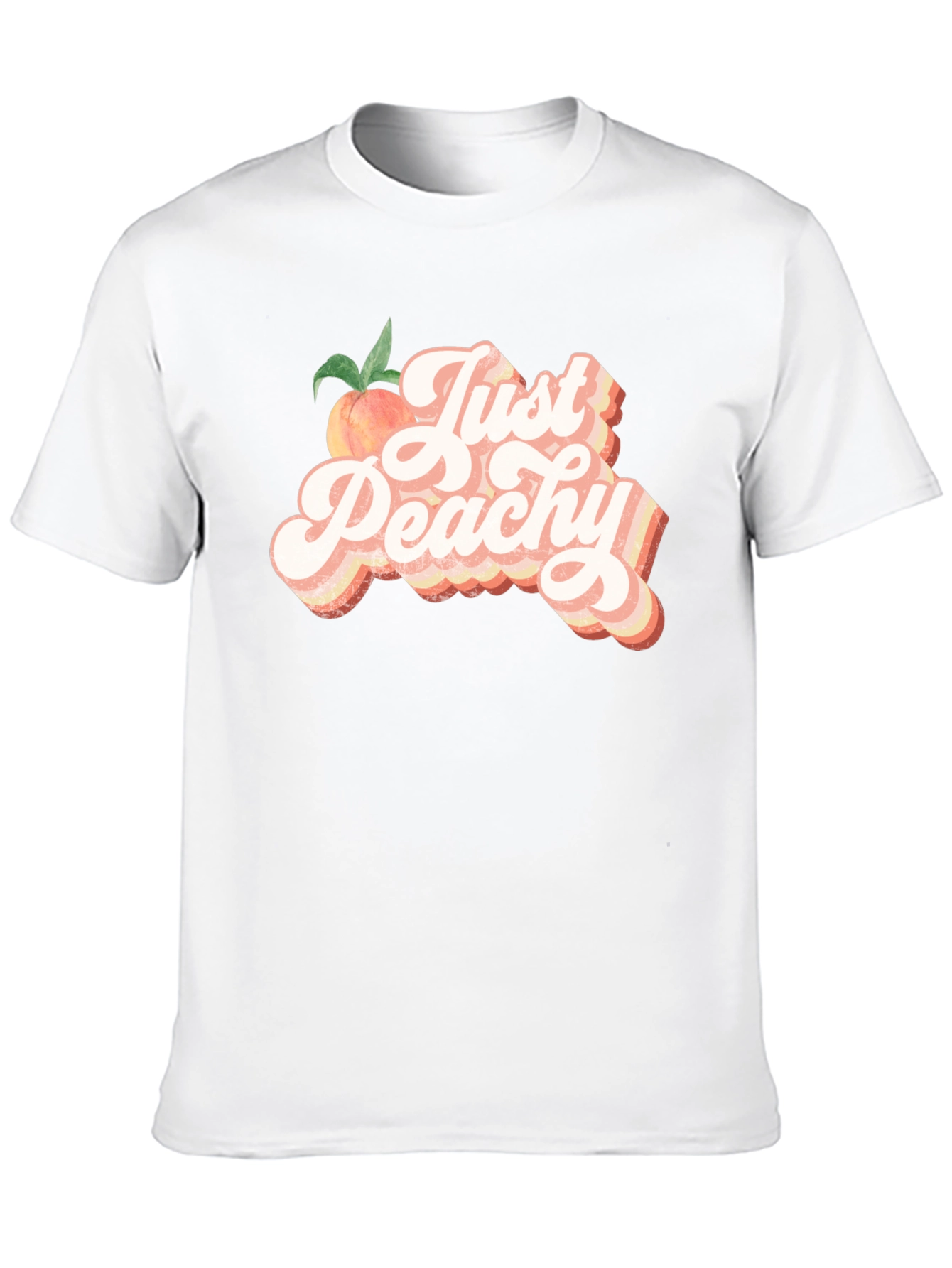 Just Peachy T-Shirt - Retro Style Graphic Tee