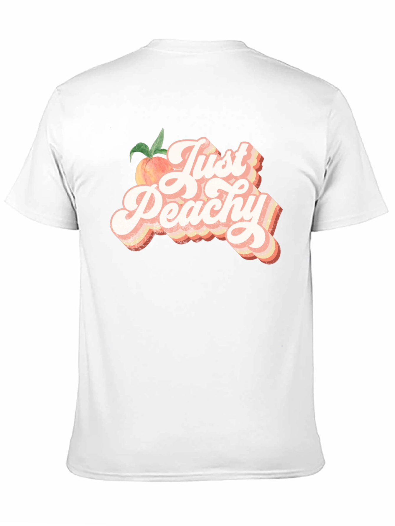 Just Peachy T-Shirt - Retro Style Graphic Tee