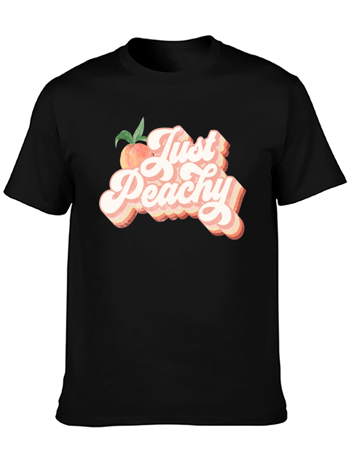 Just Peachy T-Shirt - Retro Style Graphic Tee