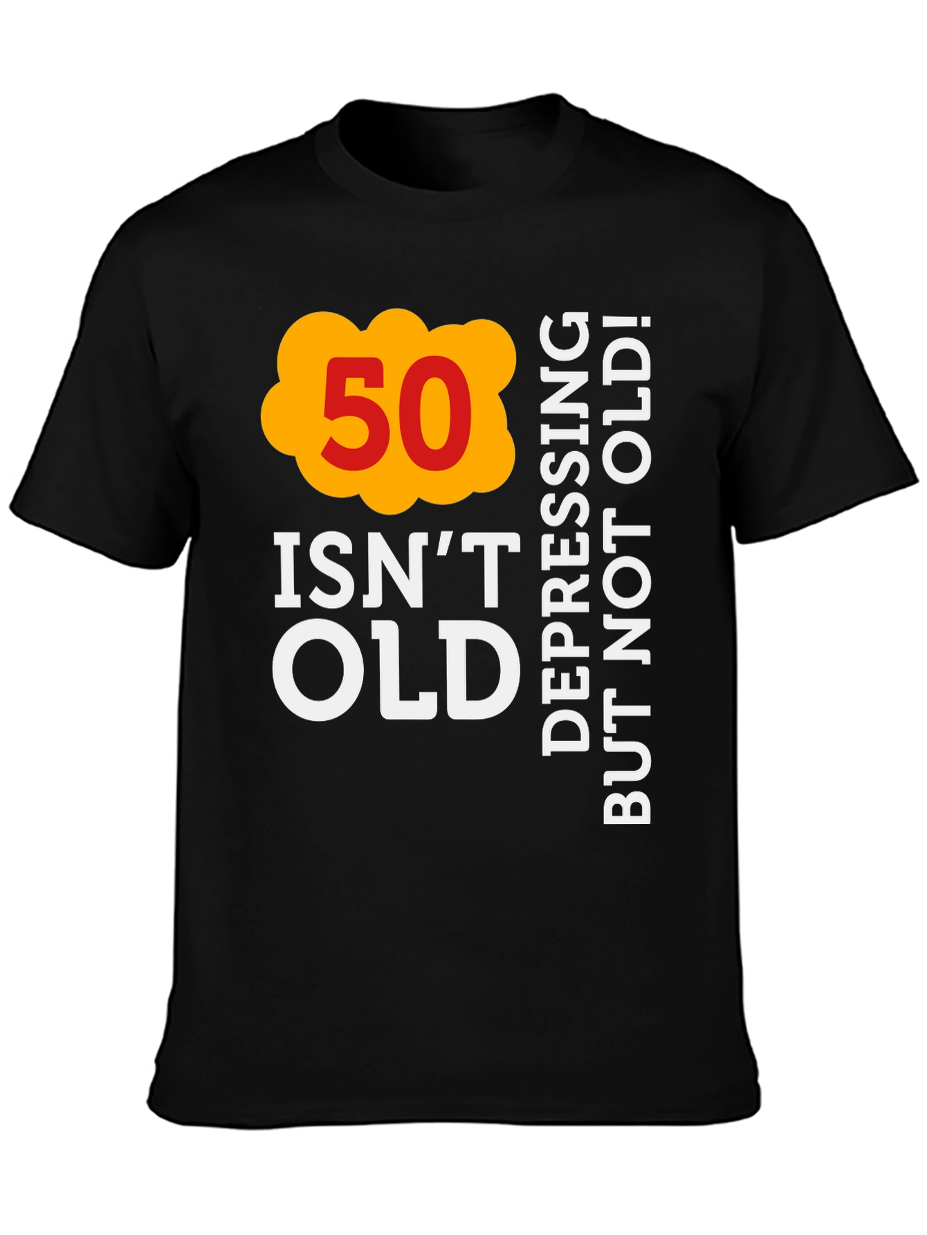 Funny 50th Birthday T-Shirt - Not Old Depressing Gift