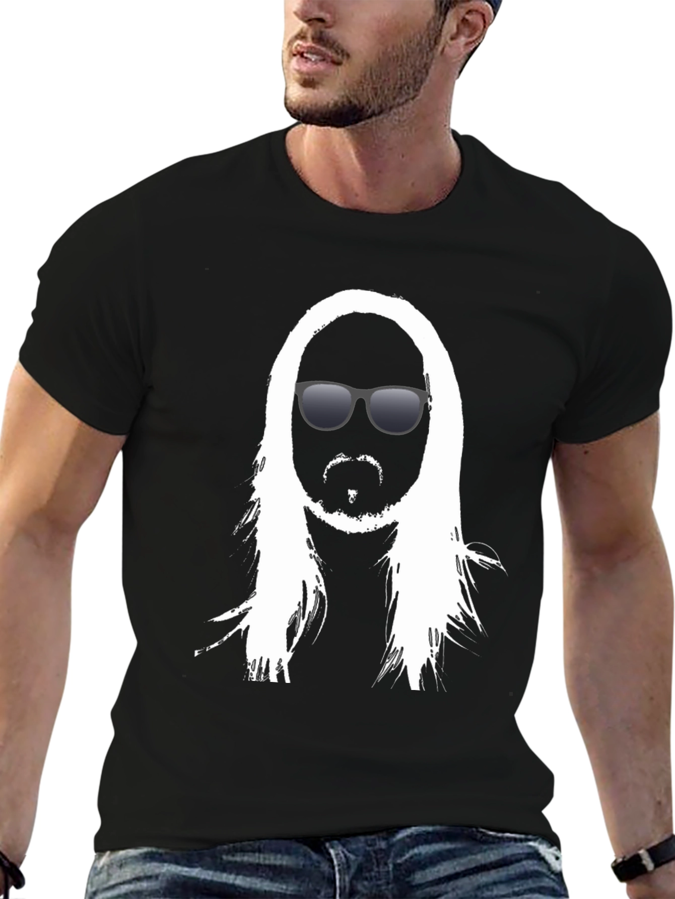 Cool Dude Tee - Black Graphic Print Shirt
